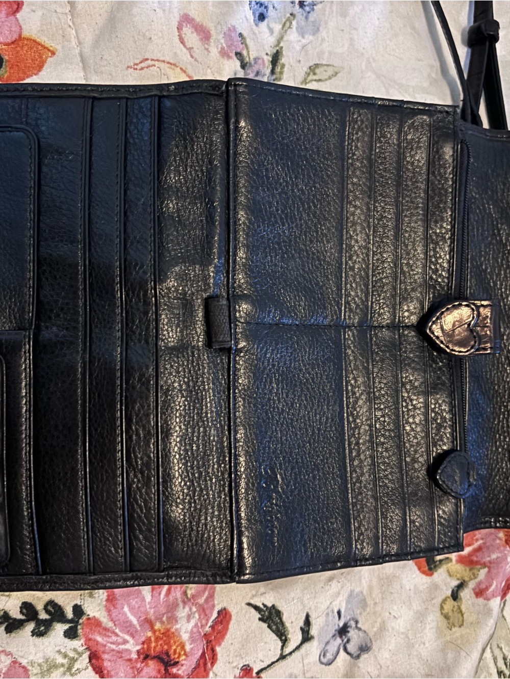 Brighton Black Quilted Heart-Lock Crossbody Bag - Picture 3 of 7